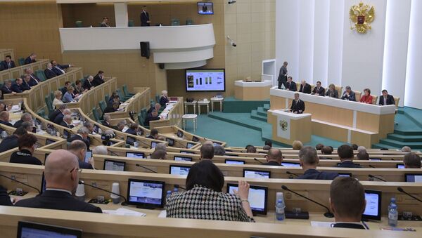 Заседание Совета Федерации РФ - 俄罗斯卫星通讯社