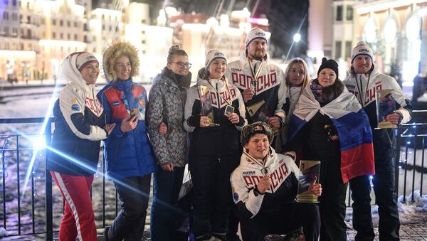 Российские призеры чемпионата мира по санному спорту в Сочи - 俄羅斯衛星通訊社