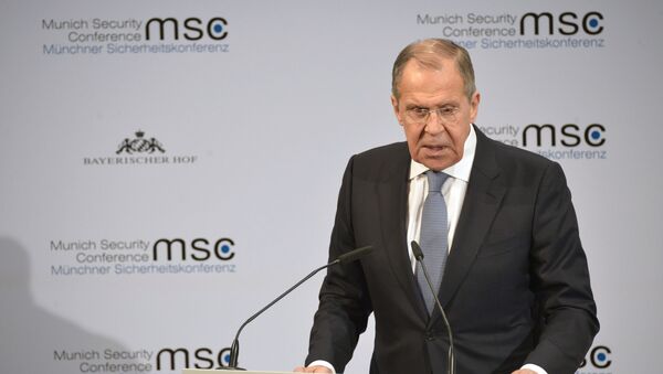 Министр иностранных дел РФ Сергей Лавров выступает на Мюнхенской конференции по безопасности - 俄罗斯卫星通讯社