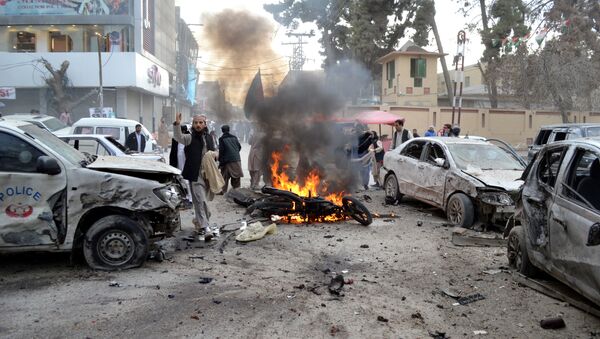 Взрыв в Кветте. Пакистан - 俄罗斯卫星通讯社