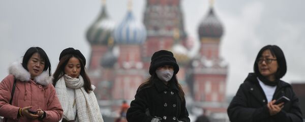 Туристы на Красной площади - 俄罗斯卫星通讯社