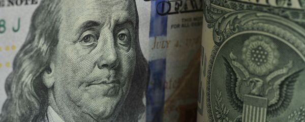 Фрагмент банкноты номиналом 100 долларов США - 俄罗斯卫星通讯社