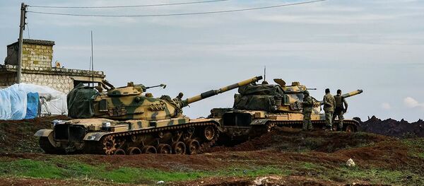 Танки турецкой армии в провинции Идлиб Танки турецкой армии в провинции Идлиб - 俄罗斯卫星通讯社