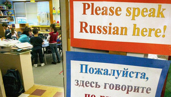 Занятия по русскому языку в начальной школе - 俄罗斯卫星通讯社