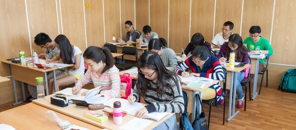 普希金俄語學院的中國學生 - 俄羅斯衛星通訊社