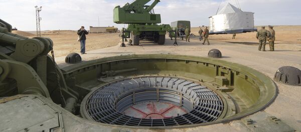 На пусковой площадке №175 Российских ракетных войск стратегического назначения космодрома Байконур На пусковой площадке №175 Российских ракетных войск стратегического назначения космодрома Байконур - 俄羅斯衛星通訊社