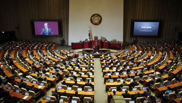 Пленарное заседание в парламенте Южной Кореи - 俄罗斯卫星通讯社