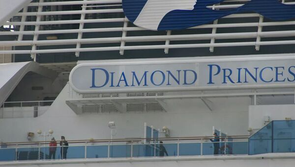 Судно Diamond Princess в порту Йокогама - 俄罗斯卫星通讯社