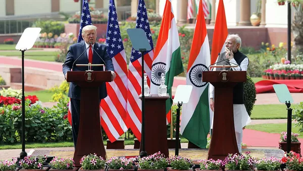 Визит Дональда Трампа в Индию - 俄羅斯衛星通訊社