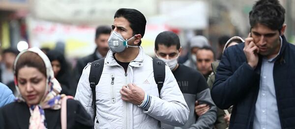 Жители Ирана в медицинских масках - 俄罗斯卫星通讯社