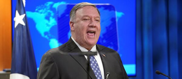 Госсекретарь США Майк Помпео на брифинге с журналистами в Вашингтоне - 俄羅斯衛星通訊社