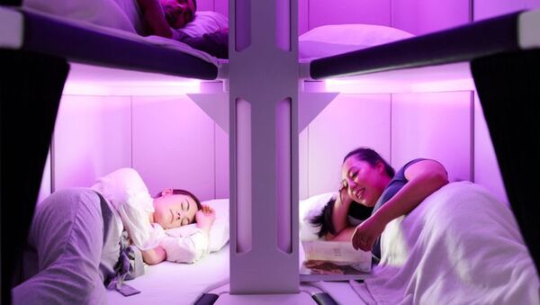 Трехъярусные кровати в эконом-классе Air New Zealand - 俄罗斯卫星通讯社