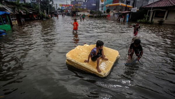 Наводнение в Индонезии. 25 февраля 2020  - 俄罗斯卫星通讯社