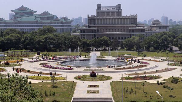 Парк фонтанов Мансудэ в Пхеньяне. - 俄羅斯衛星通訊社