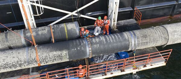 Строительство трубопровода Северный поток — 2 - 俄羅斯衛星通訊社