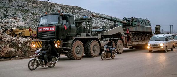 Турецкая военная техника в провинции Идлиб - 俄罗斯卫星通讯社