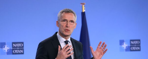 Генеральный секретарь НАТО Йенс Столтенберг на пресс-конференции в Брюсселе - 俄罗斯卫星通讯社