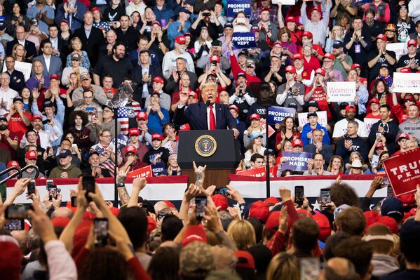 Предвыборный митинг президента США Дональда Трампа в Нью-Гэмпшире - 俄罗斯卫星通讯社