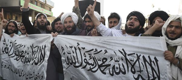 Активисты Талибана празднуют подписание мирного соглашения между талибами и США - 俄罗斯卫星通讯社