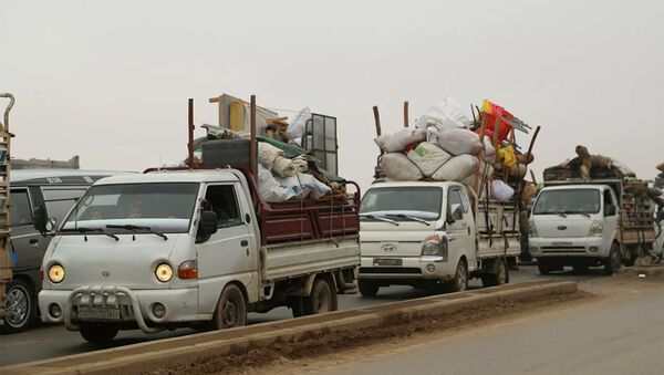 Местные жители покидают провинцию Идлиб, Сирия - 俄羅斯衛星通訊社