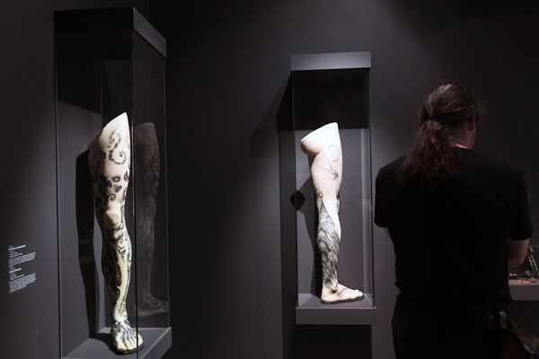 普希金造型艺术博物馆举行的纹身展  - 俄罗斯卫星通讯社