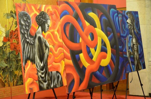 俄藝術家向中國人民贈畫以示聲援抗擊病毒 - 俄羅斯衛星通訊社