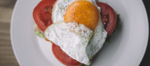 Жареное яйцо на овощах Жареное яйцо на овощах - 俄羅斯衛星通訊社