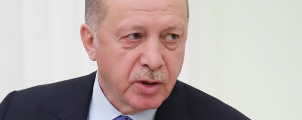 5 марта 2020. Президент РФ Владимир Путин и президент Турции Реджеп Тайип Эрдоган во время встречи. - 俄罗斯卫星通讯社