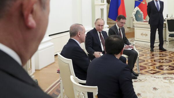 普京和埃尔多安于3月5日在莫斯科就伊德利卜局势举行了会谈 - 俄罗斯卫星通讯社