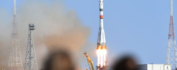 Запуск ракеты-носителя Союз-2.1а с пилотируемым кораблем Союз МС-14 - 俄罗斯卫星通讯社