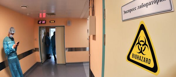 Экспресс-лаборатория в инфекционной больнице - 俄羅斯衛星通訊社