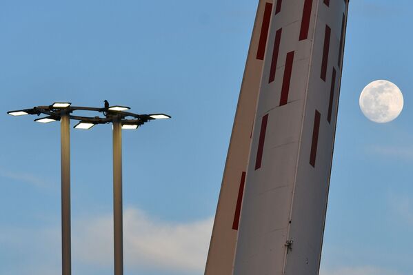 以月亮为背景的都灵“尤文图斯”球场 以月亮为背景的都灵“尤文图斯”球场 - 俄罗斯卫星通讯社