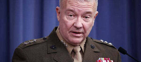 Генерал-лейтенант США Кеннет Маккензи-младший во время выступления в Пентагоне Генерал-лейтенант США Кеннет Маккензи-младший во время выступления в Пентагоне - 俄罗斯卫星通讯社