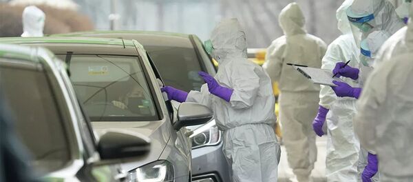 Измерение температуры водителя автомобиля - 俄罗斯卫星通讯社