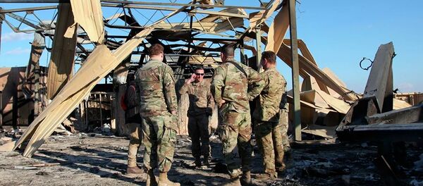 Последствия ракетного удара по авиабазе в Ираке  - 俄羅斯衛星通訊社