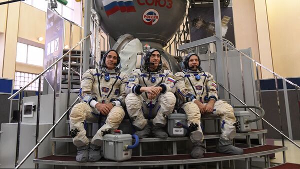 Основной экипаж 63-й экспедиции на Международную космическую станцию (МКС) - 俄罗斯卫星通讯社