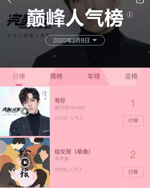 俄媒:哈薩克斯坦歌手迪瑪希獲得QQ音樂人氣榜冠軍 俄媒:哈薩克斯坦歌手迪瑪希獲得QQ音樂人氣榜冠軍 - 俄羅斯衛星通訊社