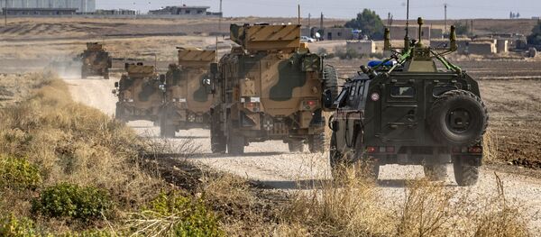 Российско-турецкий военный патруль на территории Сирии - 俄羅斯衛星通訊社