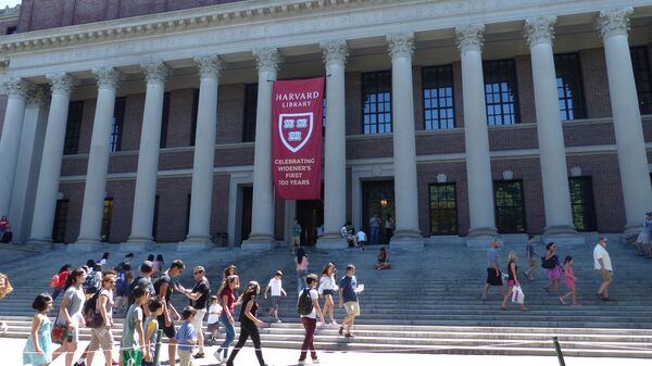 Library o Harvard University, Cambridge, Massachusetts, USA - 俄羅斯衛星通訊社