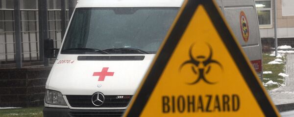 На территории Клинической инфекционной больницы имени С. П. Боткина в Санкт-Петербурге - 俄罗斯卫星通讯社