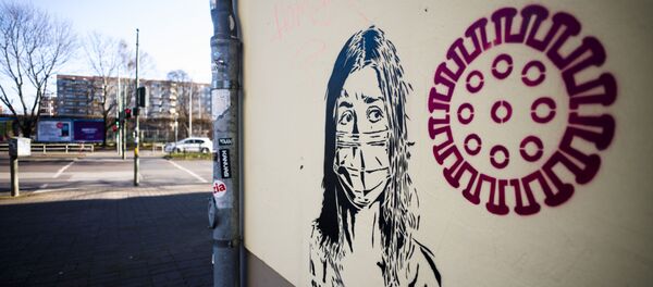 Граффити на тему коронавируса в Берлине - 俄罗斯卫星通讯社