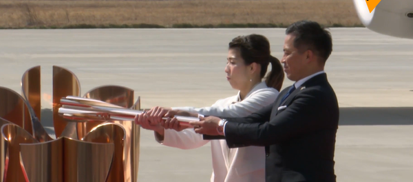 2020年东京夏季奥运会的圣火已经被运抵日本  - 俄罗斯卫星通讯社