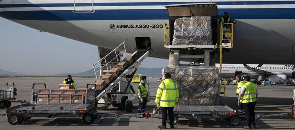 Гуманитарная помощь из Китая - 俄羅斯衛星通訊社