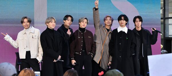 Участники южнокорейской группы BTS - 俄罗斯卫星通讯社