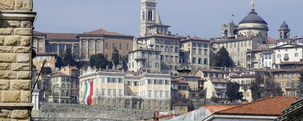 Вид на город Бергамо, больше других пострадавший от коронавируса в Италии - 俄羅斯衛星通訊社