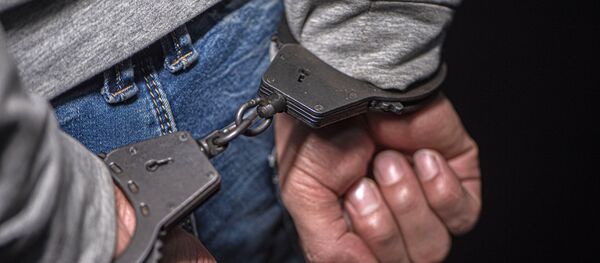 Руки в наручниках. - 俄罗斯卫星通讯社