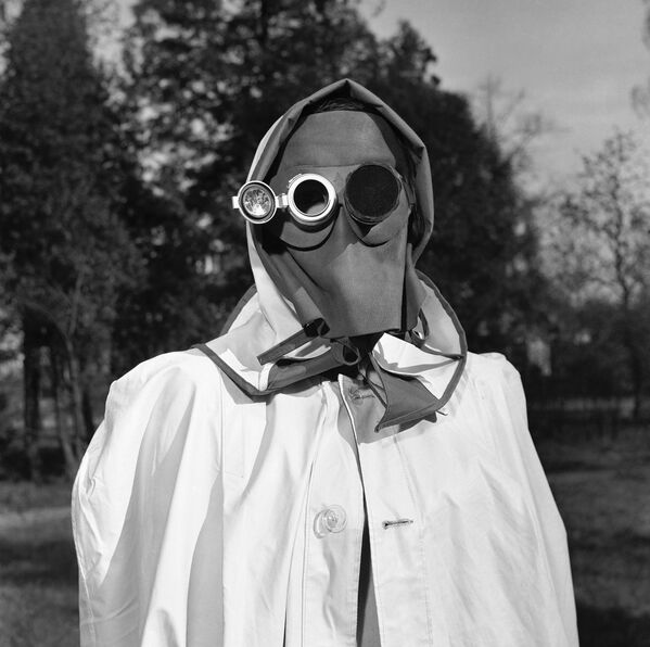 1957年德国汉堡建议佩戴的防辐射面具 - 俄罗斯卫星通讯社