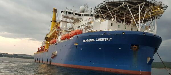 Краново-монтажное трубоукладочное судно Академик Черский - 俄罗斯卫星通讯社