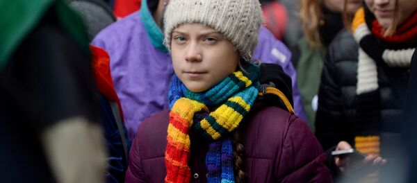 Шведская эко-активистка Грета Тунберг во время поездки в Брюссель - 俄罗斯卫星通讯社