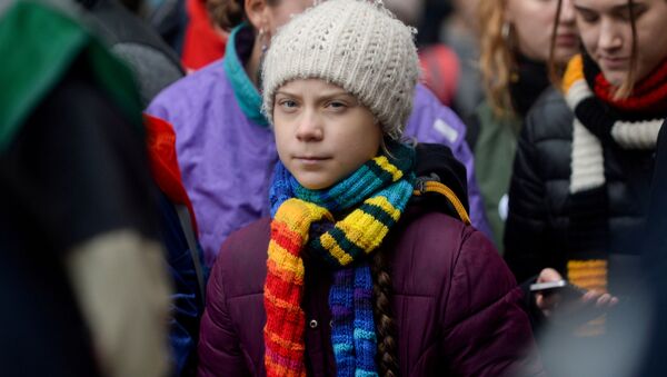 Шведская эко-активистка Грета Тунберг во время поездки в Брюссель - 俄羅斯衛星通訊社